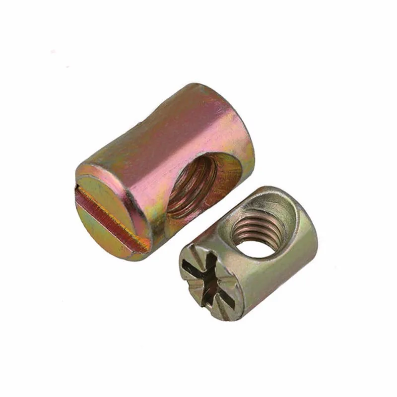 M4 M6 M8 M10 Yellow Zinc Plated Carbon Steel Slotted Barrel Nut Buy