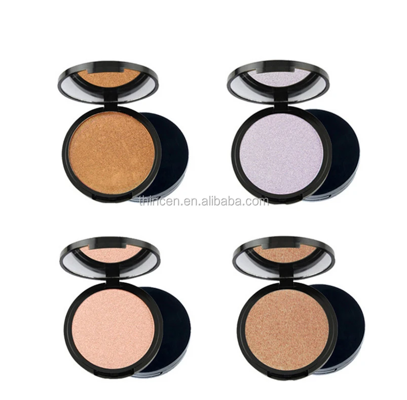 Single color highlighter pressed contour waterproof face powder with your private label