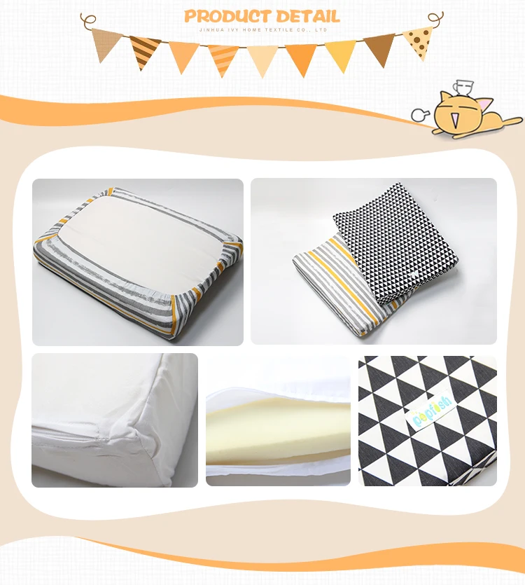Wholesale Waterproof Crib Mattress Protector Cotton Changing Pad Cover