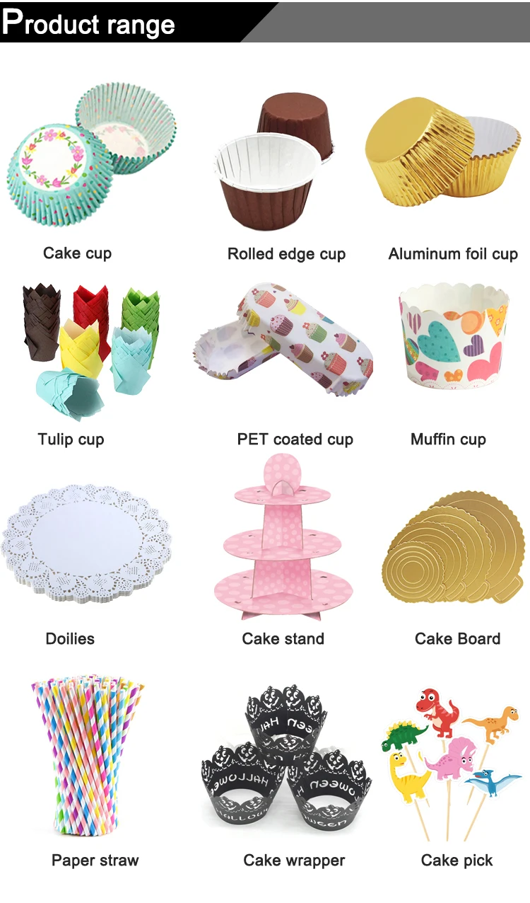 Mini Red Aluminum Foil Cupcake Liners Cups Cake Cupcake Cookie