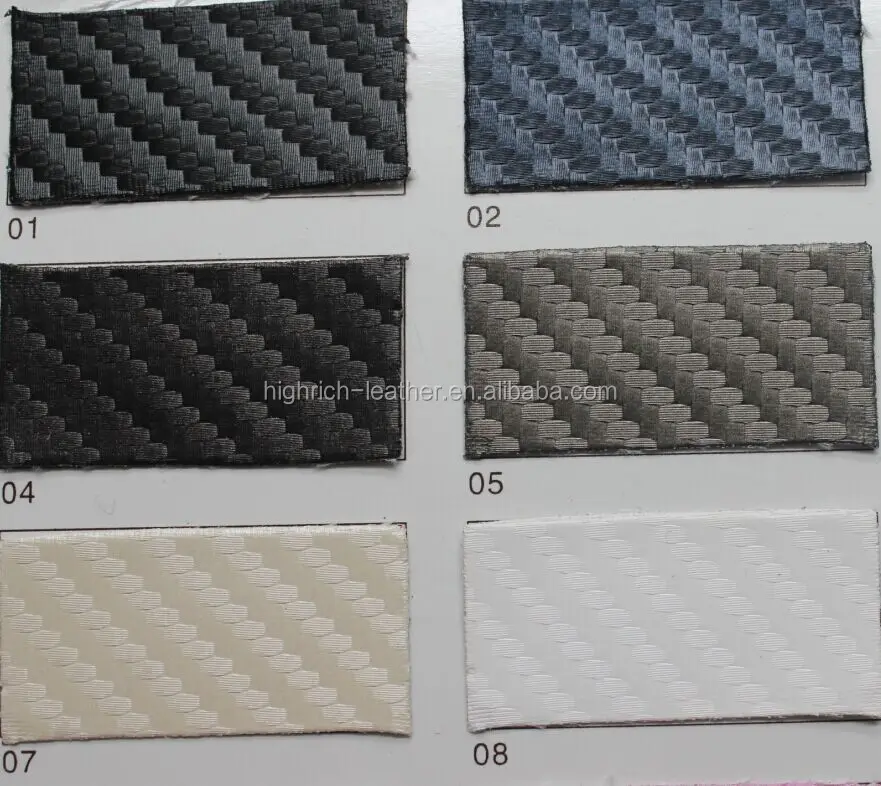 Carbon Fiber Marine Polyurethane Pu Faux Leather For Boat Seat