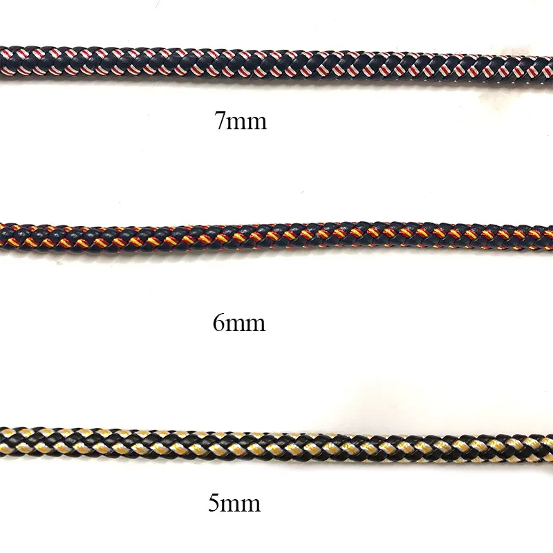 5mm 6mm 7mm Round Braided Leather Cord For Jewelry - Buy Cord,Leather ...
