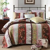 Soft Reversible Cotton Bedspread & Coverlet with Elegant Jacquard Design 3-Piece Patchwork Quilt Set