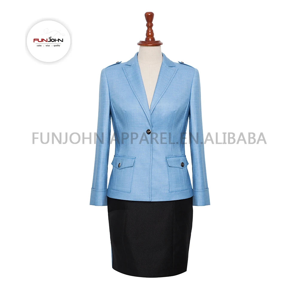 Elegant Office Uniform Design Suit Women Lady Business Suit For Front