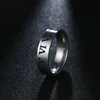 Roman Numeral Ring for Men Wholesale Jewelry Los Angeles California Custom Date Engraved Stainless Steel Rings