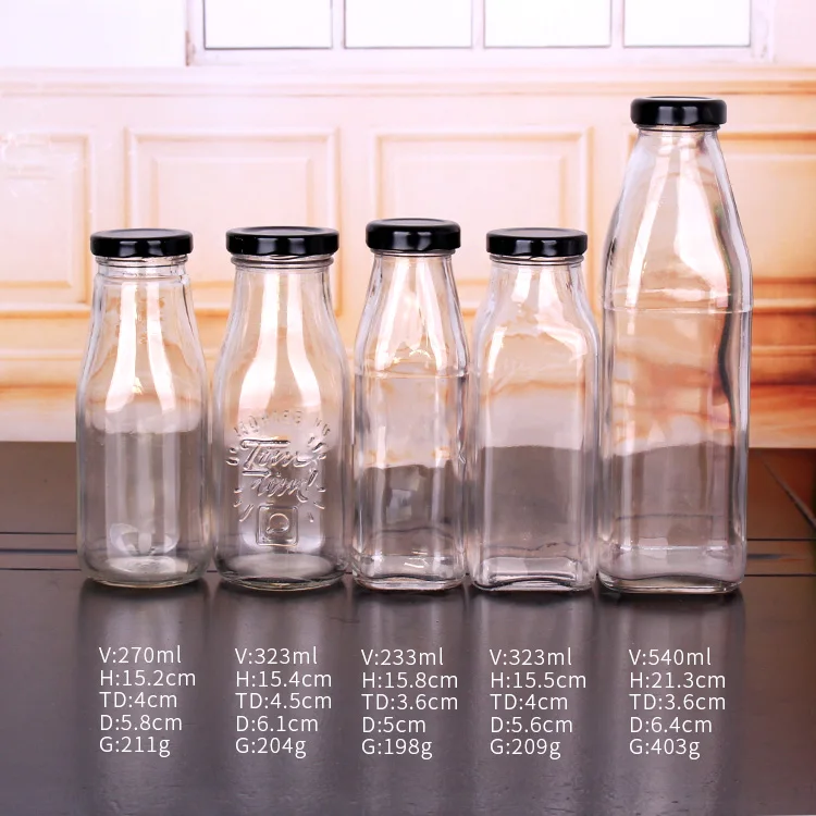 250ml french square beverage glass bottle wholesale