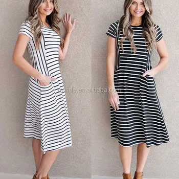 casual one piece dresses knee length