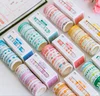 10 Rolls 12 Kinds 8mm Wide 3m Long Basic Colors Series Washi Tape Set Arts and Crafts DIY Decorative Japanese Masking Tape