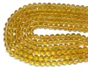 Natural Citrine Faceted Diamond Cut Round Loose Bead Gemstone for Jewelry Making and Design AAA-quality 16inch