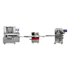 Automatic maamoul/mooncake encrusting and aligning production line