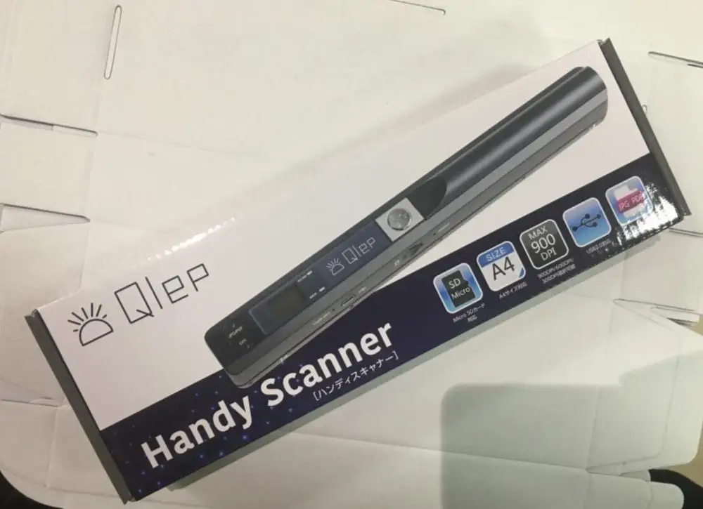 Scanner Portable A4 BLASHRD - Pour Livres Et Photos - Résolution Jusqu'à 900 DPI - Supporte Carte MicroSD - JPG/PDF