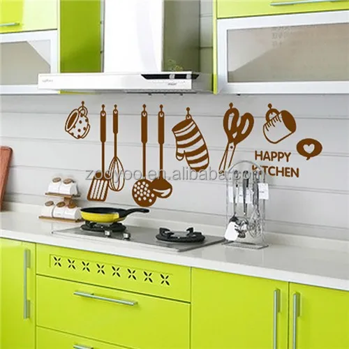 Zooyoopb6017pvc parete smontabile della decalcomania cucina ... Decorazioni parete cucina