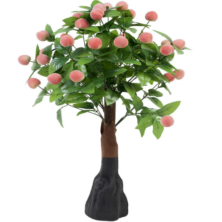 China Fresh Touch Artificial Peach Tree Flower Plants Bonsai Ornaments Buy Peach Tree