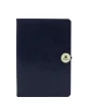 Custom Brand Logo A5 Pu Leather Paper Notebook With Metal Closure