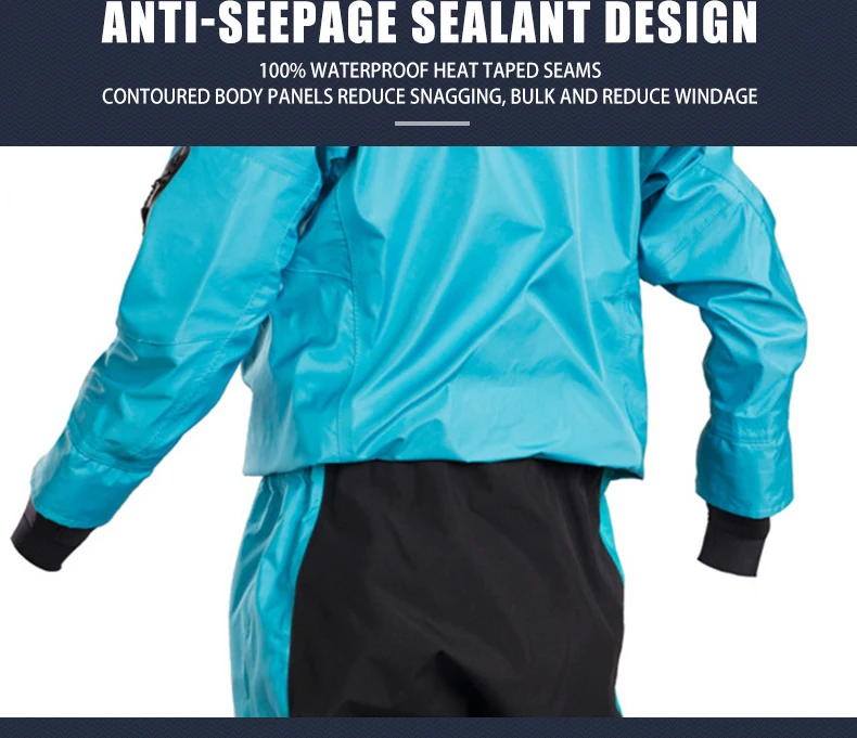 Women Drysuit 100 Waterproof Breathable With Heat Taped Seams Hard