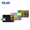 Swivel credit card type flash memory stick free logo Tarjeta memorias pendrive 32GB Usb business card