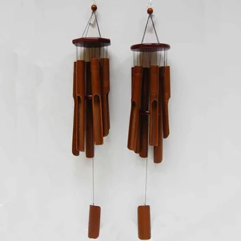 Fd-158273 2015 Venta Caliente Hermosa Campana De Viento De Bambú Metal