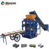 Manual concrete hollow block making machine QT4-24 price list