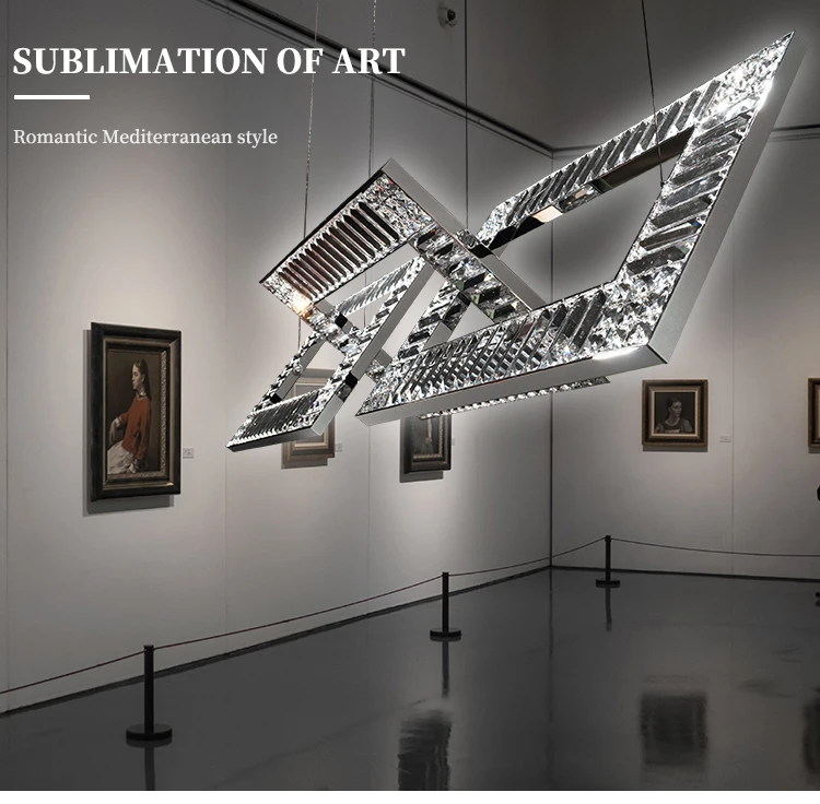 Classic european hotel lobby decoration large crystal chandelier luxury