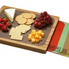 Durable, Attractive Bamboo Construction Bamboo Cutting Board with Removable Flexible cutting mats with Non-slip Silicone Feet