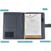 2018 gorgeous metallic leather sublimation a5 ring binder notebook