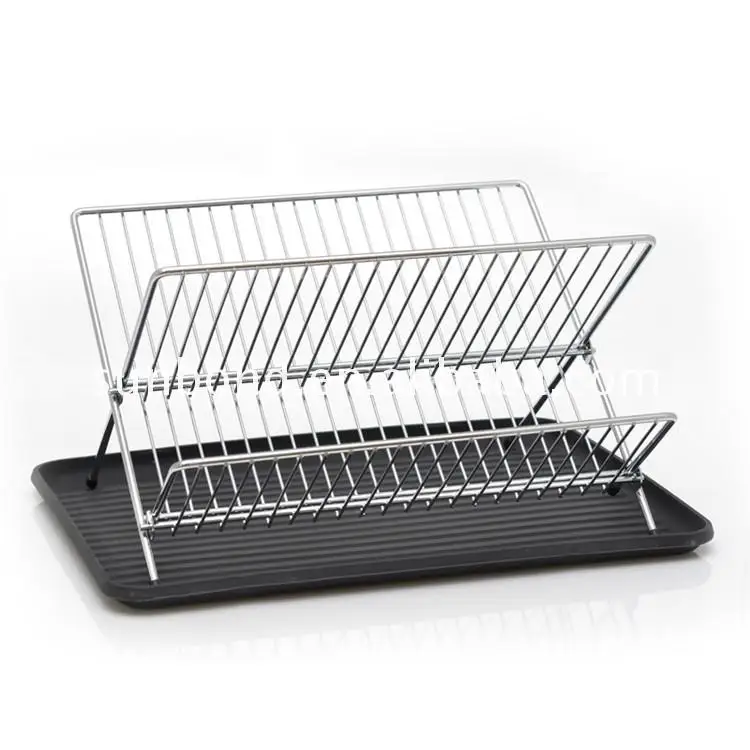 large dish drainer with drip tray cutlery holder kitchen sink rack plate
