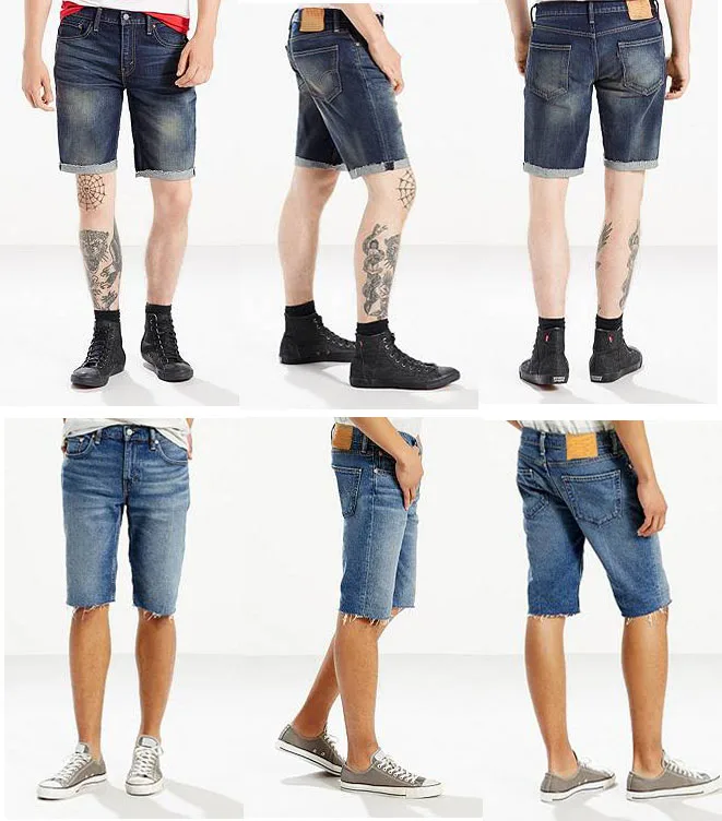 short jeans outfit men