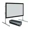 16 9 hot sell video projector screen quickly set up floor stand outdoor screen fast fold projection screen