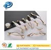 Luxury ceramic door knobs golden zinc alloy door handles