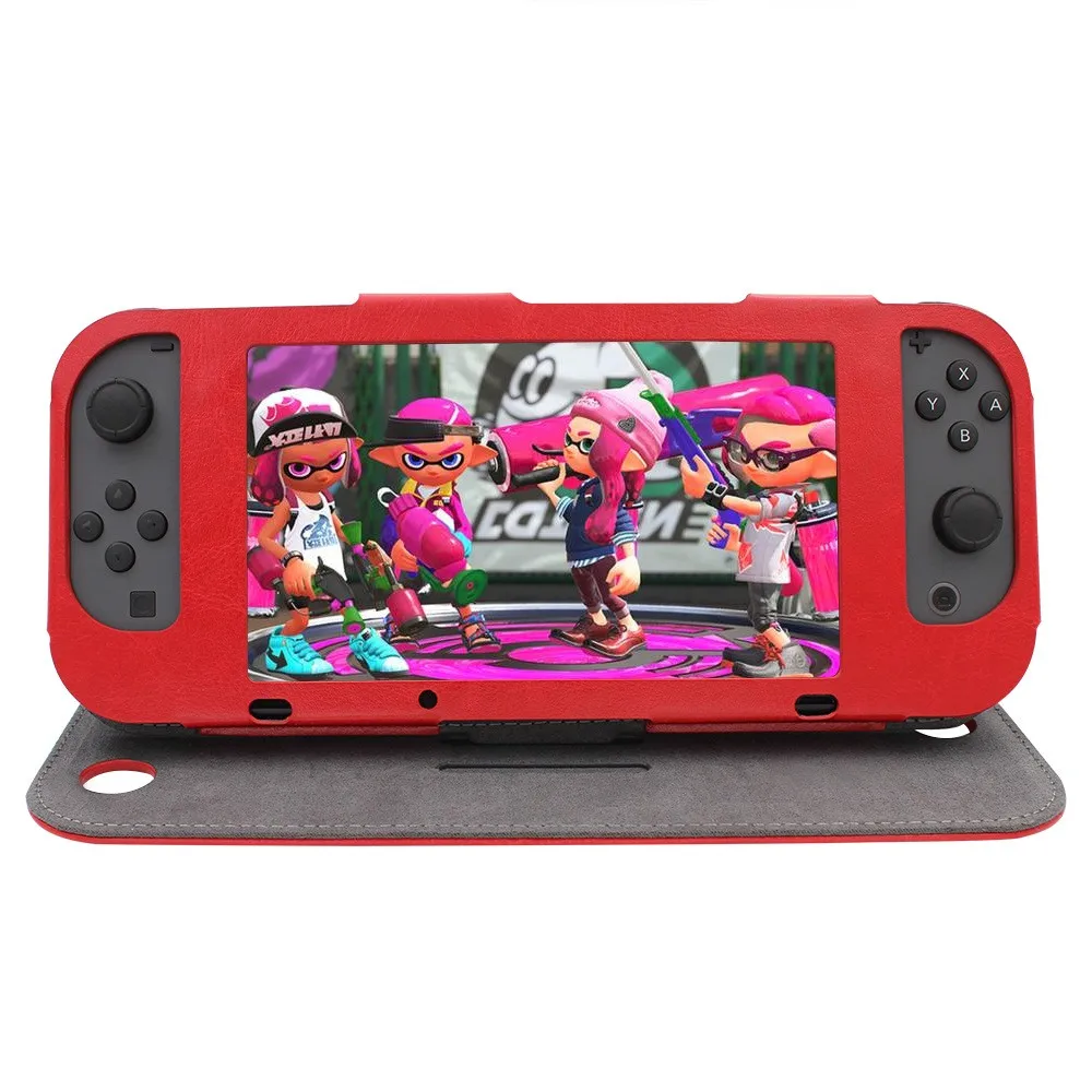 Amazon Hot Selling Flip Leather Cover For Nintendo Switch Buy Amazon