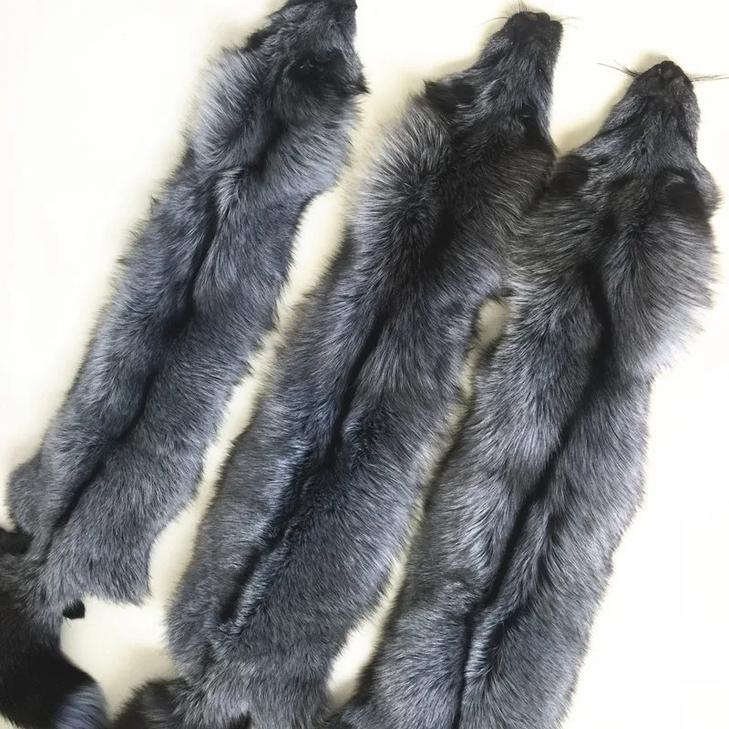 在线批发和零售软银色狐皮 85-95厘米 - buy 银狐毛皮皮肤,狐狸毛皮