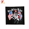 Custom logo design Rectangle Square design shape shoulder embroidered patches