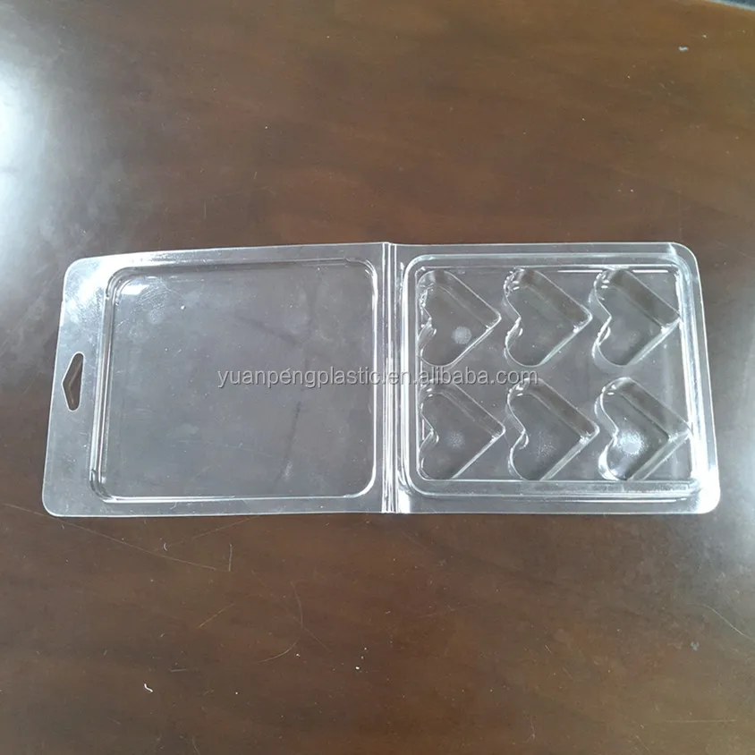 Custom Wax Melts Clamshell Packaging Box Top And Bottom Style Wax