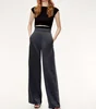 Adult Women Loose Daily Basic Wide-leg Female High Waist Leg Trousers And Pants Casual Black Wide Leg Long Pants Ropa Mujer 2018