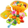 14 Pcs set Plastic Fruit Vegetable Kitchen Cutting Toy Early Development and Education Toys for Baby
