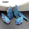 WT-G238 Wholesale 45-55mm Hot sale Natural shinning blue Titanium kyanite stone Jewelry Random shape for special gift