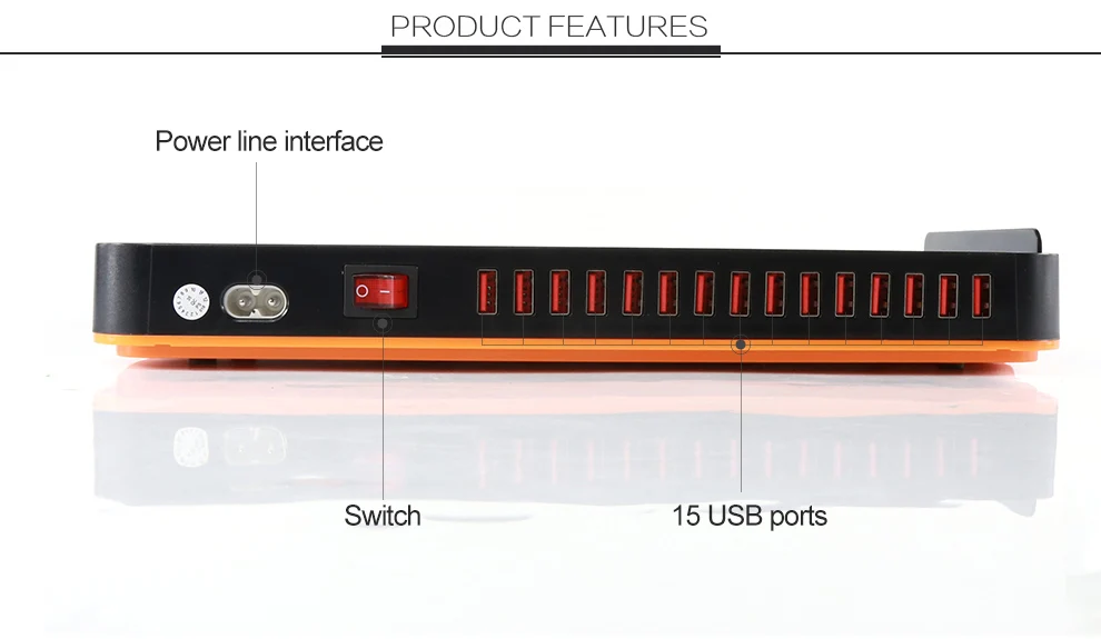BST Multi-interface USB Charging Station 15 Port Universal for Phone android Tablet 