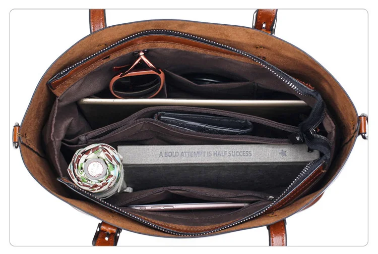 Hot sale online shopping pu leather women tote hand bag large capacity fashionable ladies shoulder bag