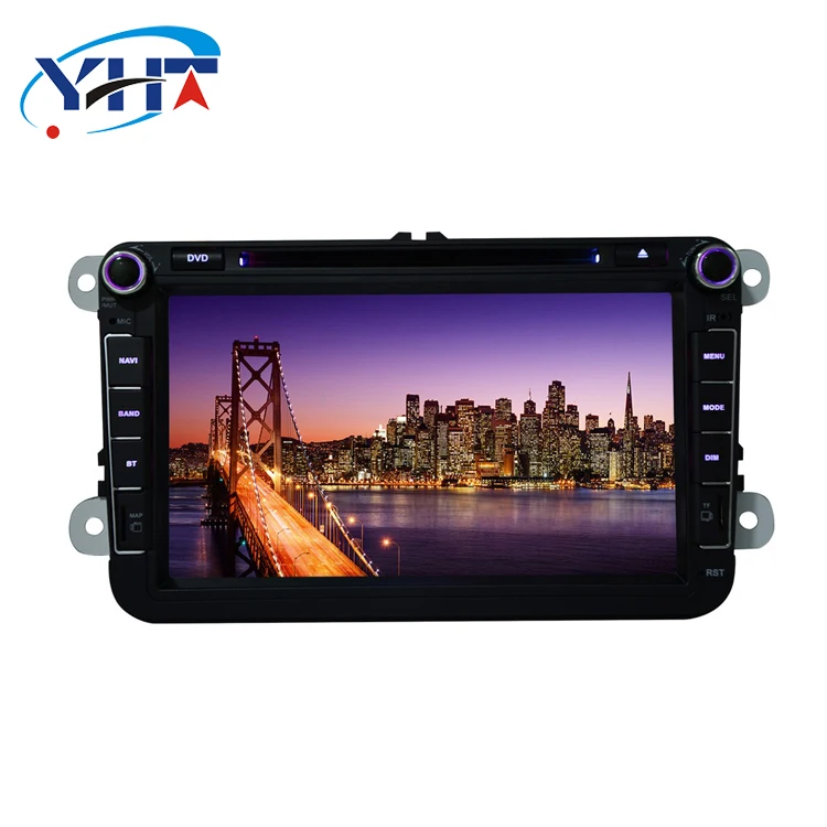YHT 8 inch car stereo dvd player head unit with gps