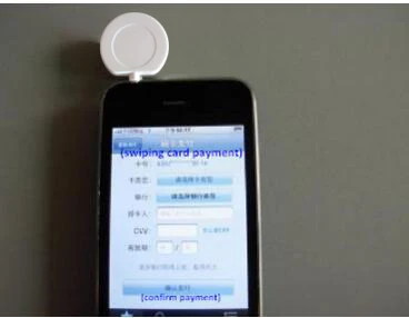 Smallest magnetic stripe mobile credit headphone jack card reader for Android and IOS smart phone