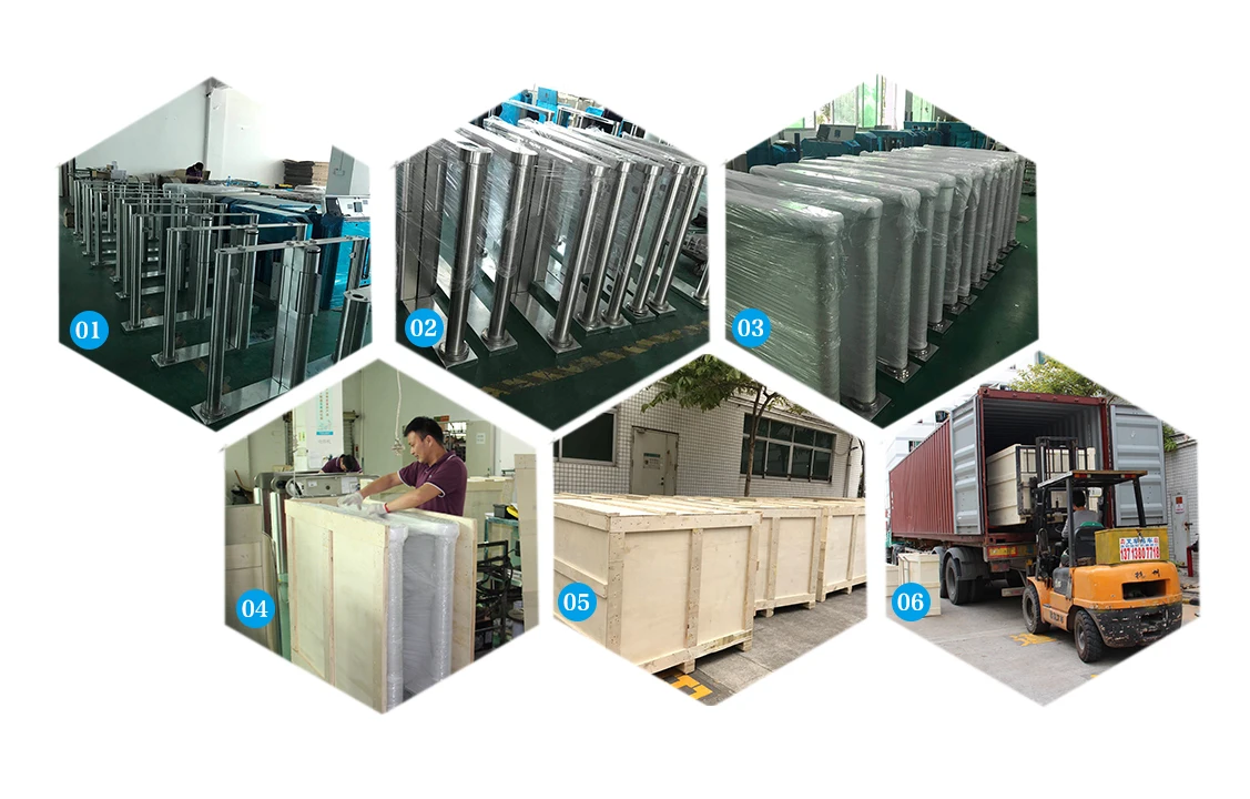 Speed Gate fastlane.ADA Speed Gate for Edifice Building Visitor Management System Anti-collision Swing Barrier Gate Pedestrian Control RFID Swing Barrier Gates