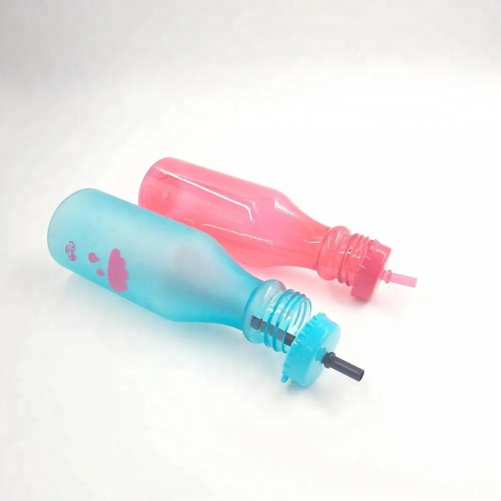 500ml Clear Sode Shape Plastic Water Bottle With Straw Buy Plastic Water Bottle,Clear Sode