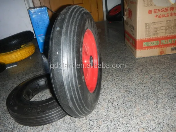 Cheap solid wheelbarrow tire 16"x4"