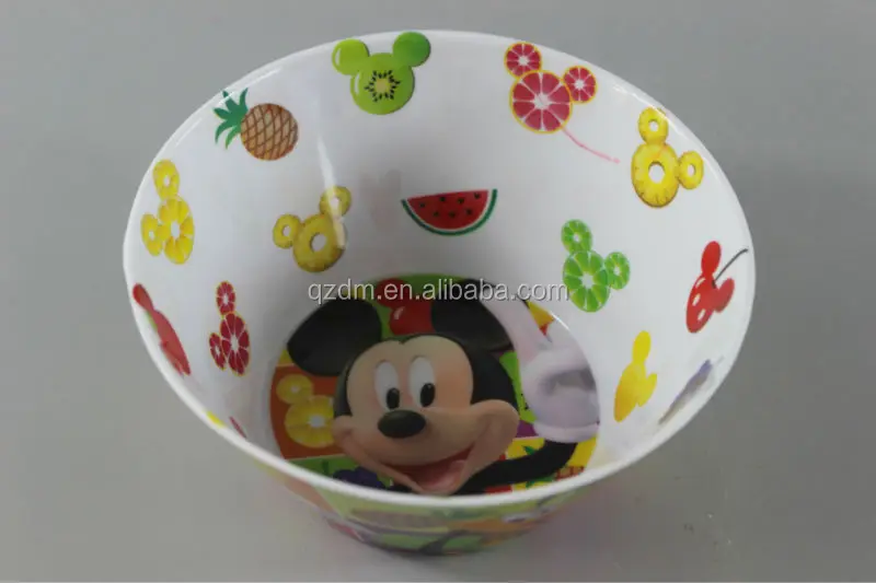 Double Side Print Melamine Kids Bowl