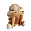 Stuffed Animal Cute Brown Plush Funny Monkey Photo Frame Picture Photo Frame Fashion stuffed toy photo frame