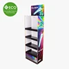 Cardboard Five Shelf Advertising Display Stand, Corrugated Floor Display, Carton Floor Display For Men'S Under Wear
