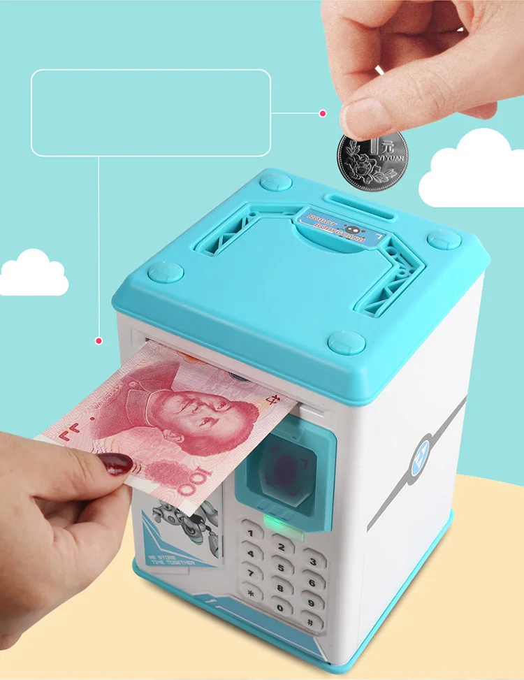 2019 High Simulation Atm Machine Toy Scroll Bill Steal Coin Money