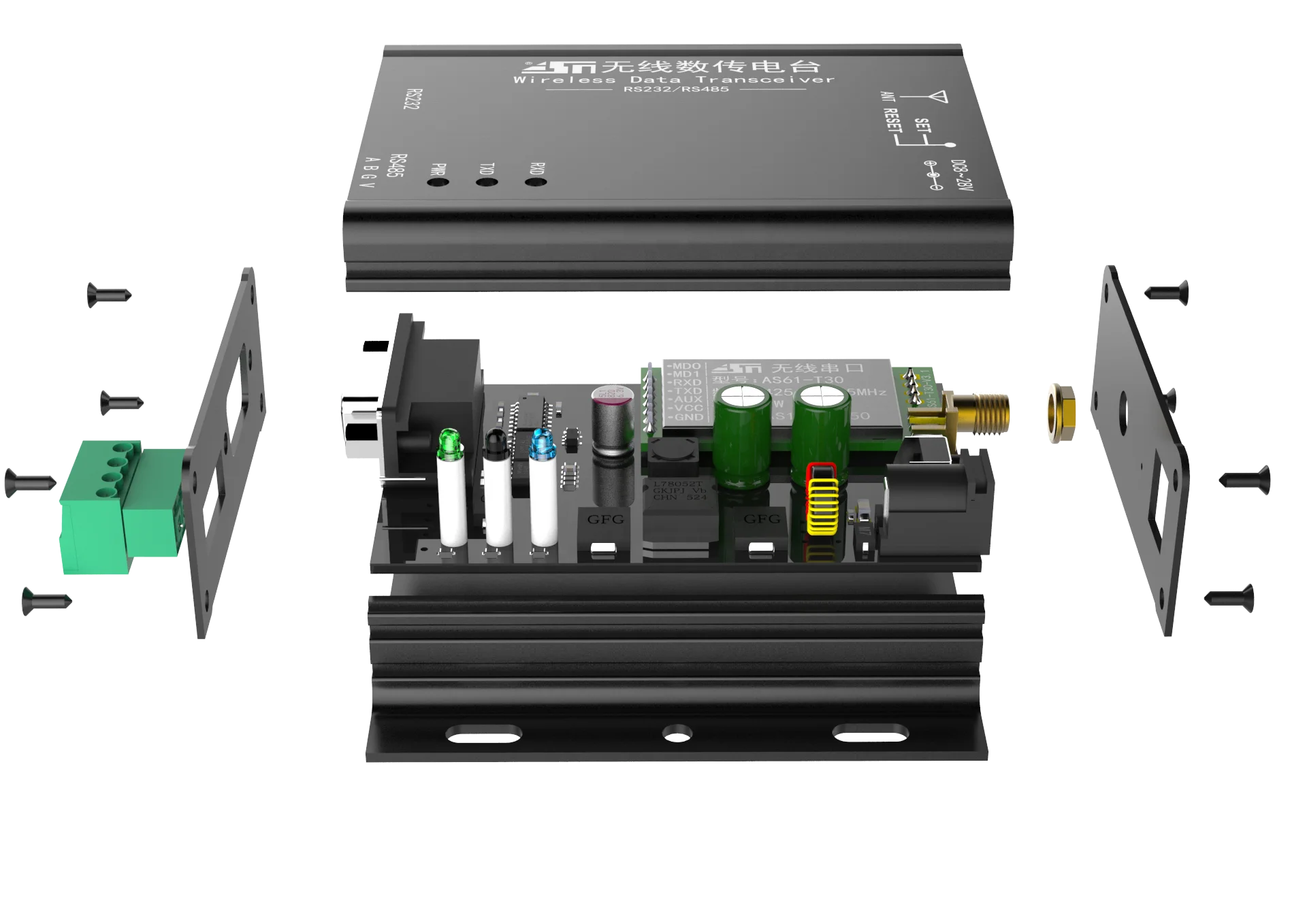 433mhz Long Distance Rf Transceiver Module 30dbm Lora Dtu Rtu