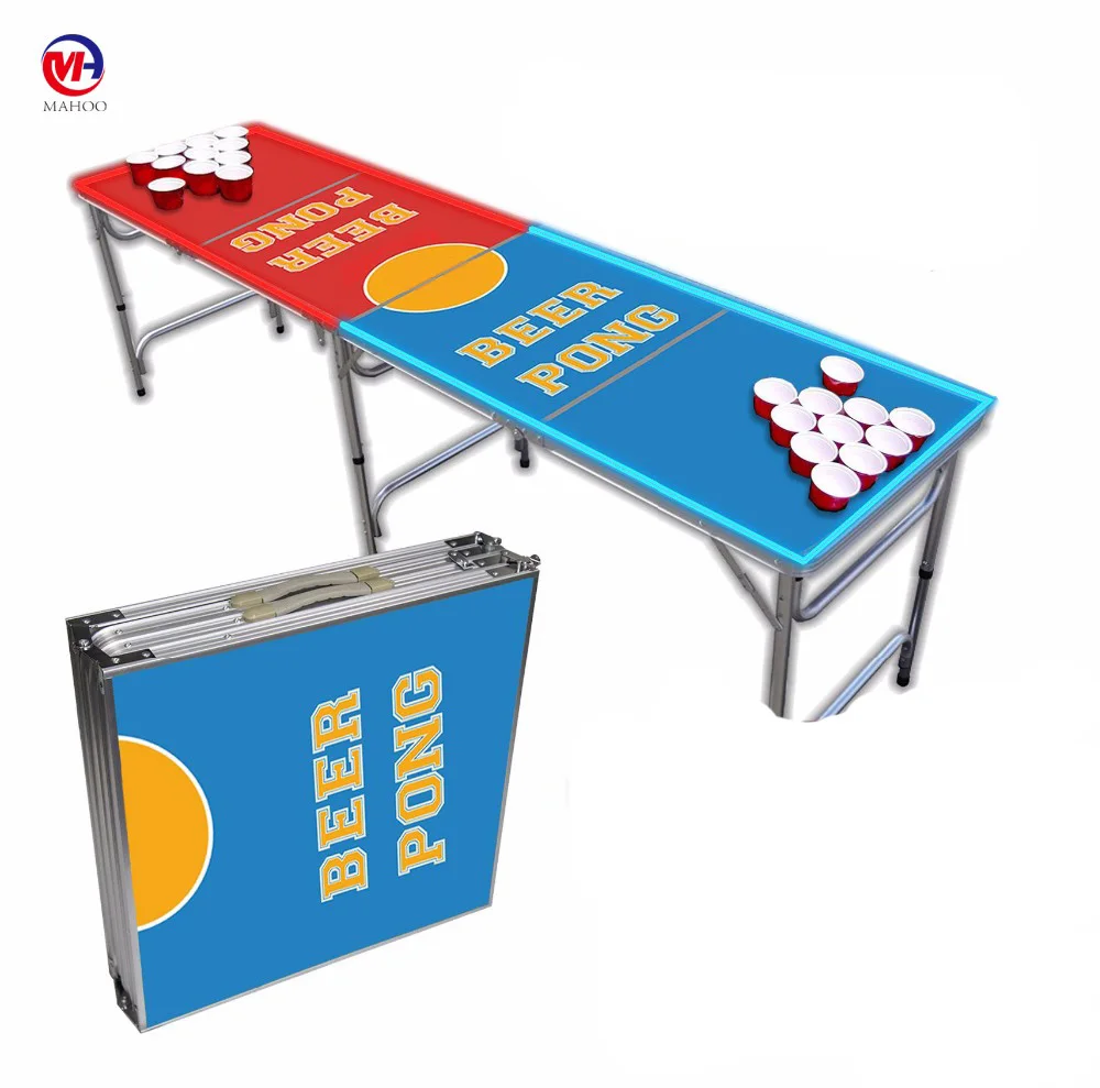 Outdoor Furniture Custom Folding 8ft Beer Pong Table