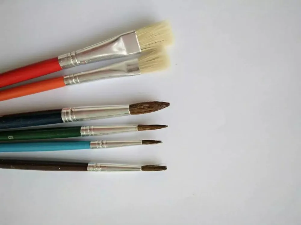Natural Bristle Painting Brush/oils And Acrylics Artist Brushes Buy